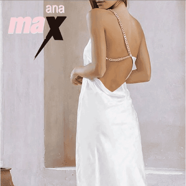 لباس خواب جلو زنجیر دار برند max 1 لباس خواب بلند پشت زنجیری برند max