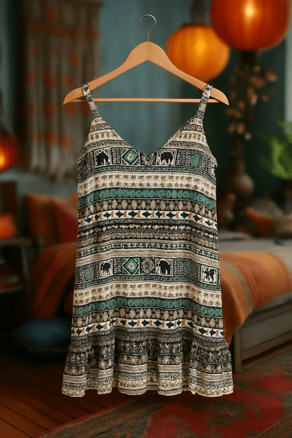 پیراهن کوتاه نخی کد 0263
